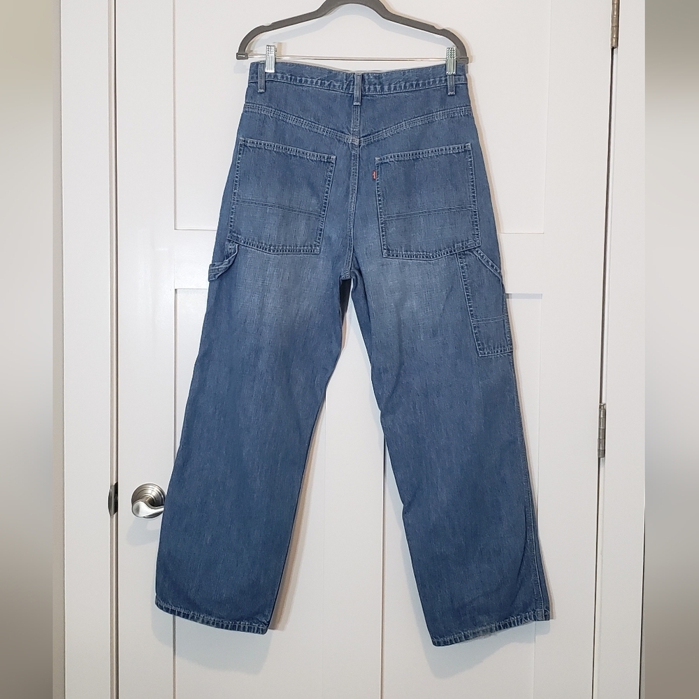 Levi's Vintage Carpenter Jeans Size 32X28.5 Utility Work Hi Rise 100% Cotton